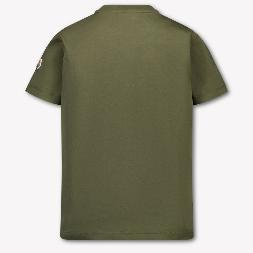 Moncler Kids Boys  T-Shirt Dark Green