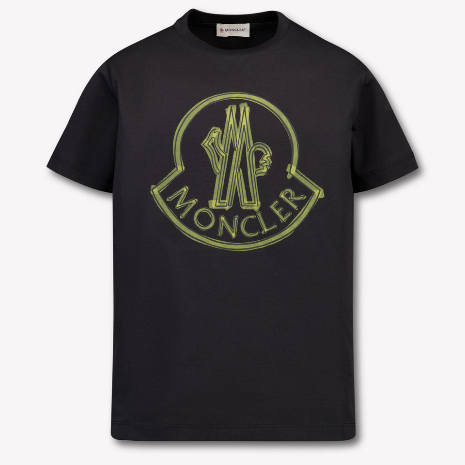 Moncler Enfant Garçons T-shirt Noir