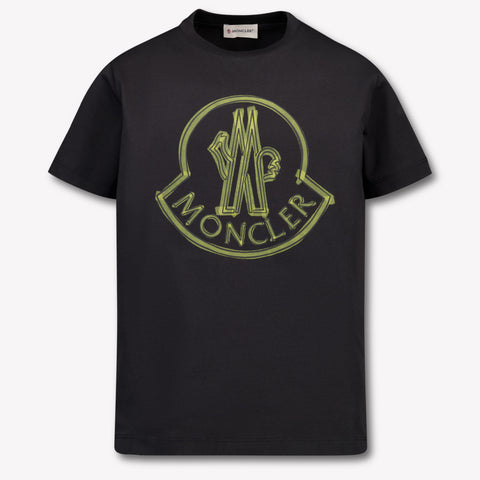 Moncler Enfant Garçons T-shirt Noir