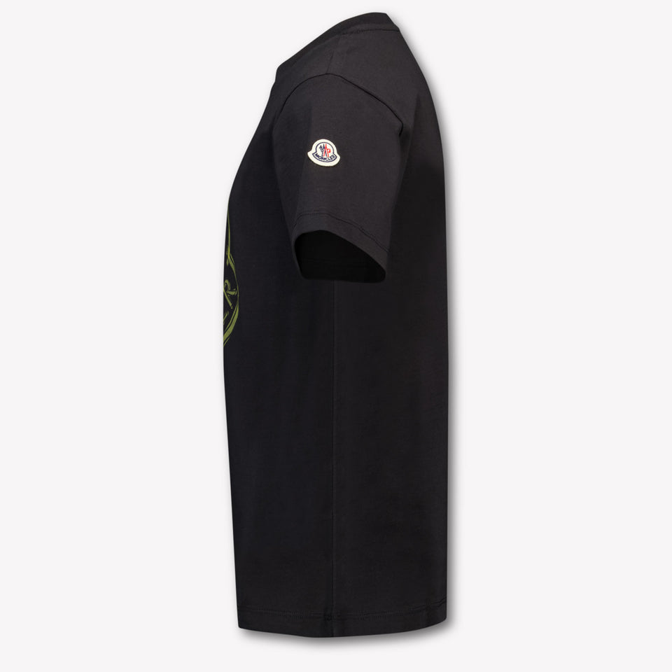Moncler Enfant Garçons T-shirt Noir