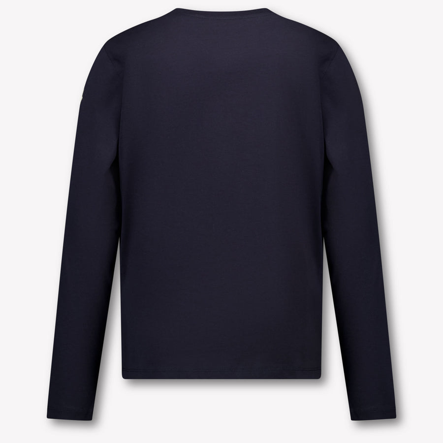 Moncler Kids Boys  T-Shirt Navy