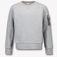 Moncler Enfant Garçons Pull Gris