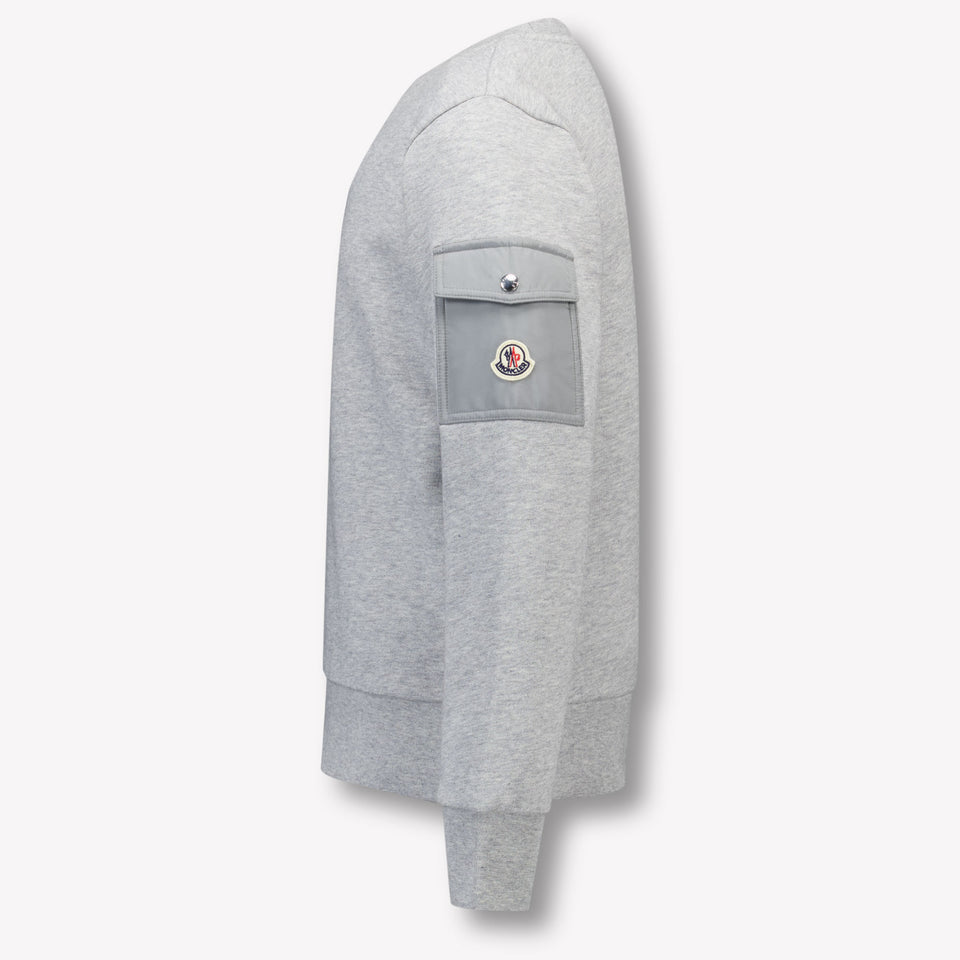 Moncler Niño Chicos Suéter en Gris