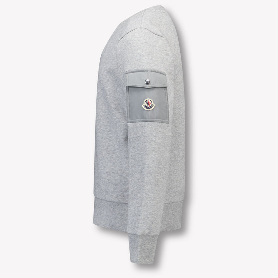 Moncler Enfant Garçons Pull Gris