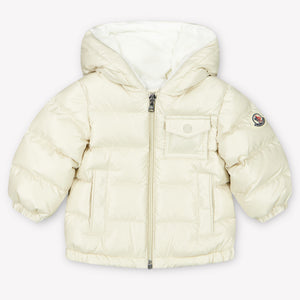 Moncler Mesles Baby Jungen Winterjacke Helles Beige