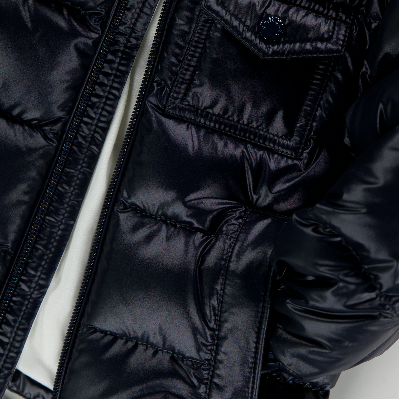 Moncler Mesles Baby Jungen Winterjacke Marineblau