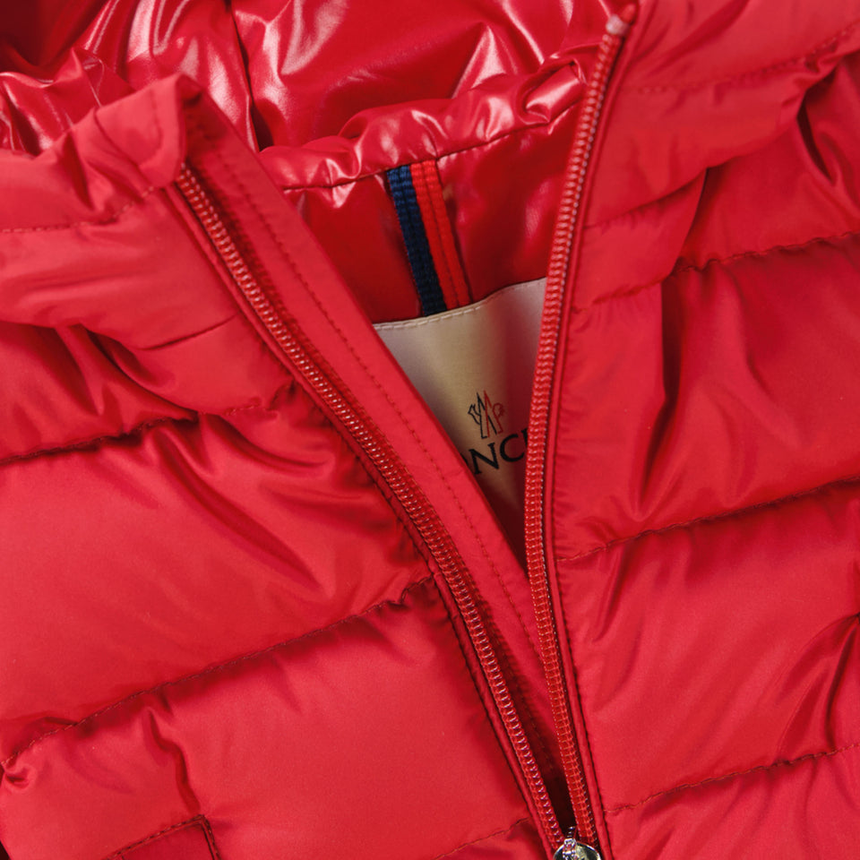 Moncler Taidu Baby Jongens Winterjas In Rood