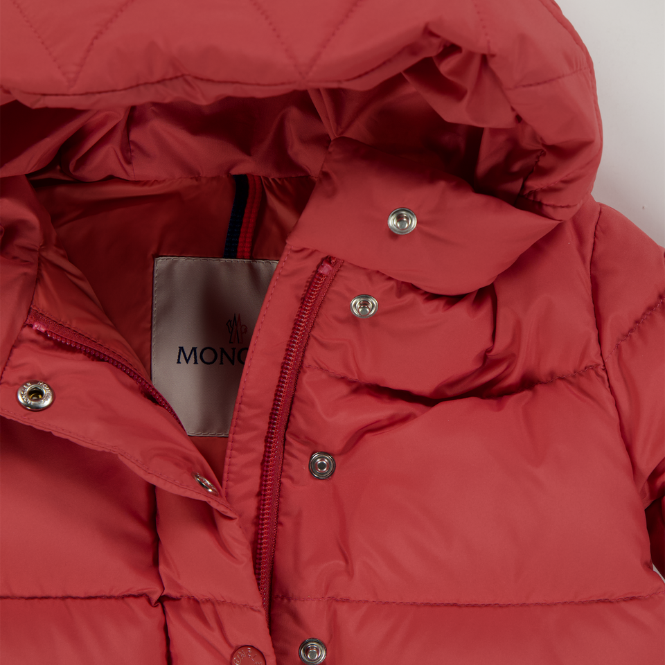 Moncler Laurie bebé Chicas Chaqueta de invierno Rosa Oscuro