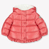 Moncler Bébé tazui Filles Veste d'hiver Rose Foncé
