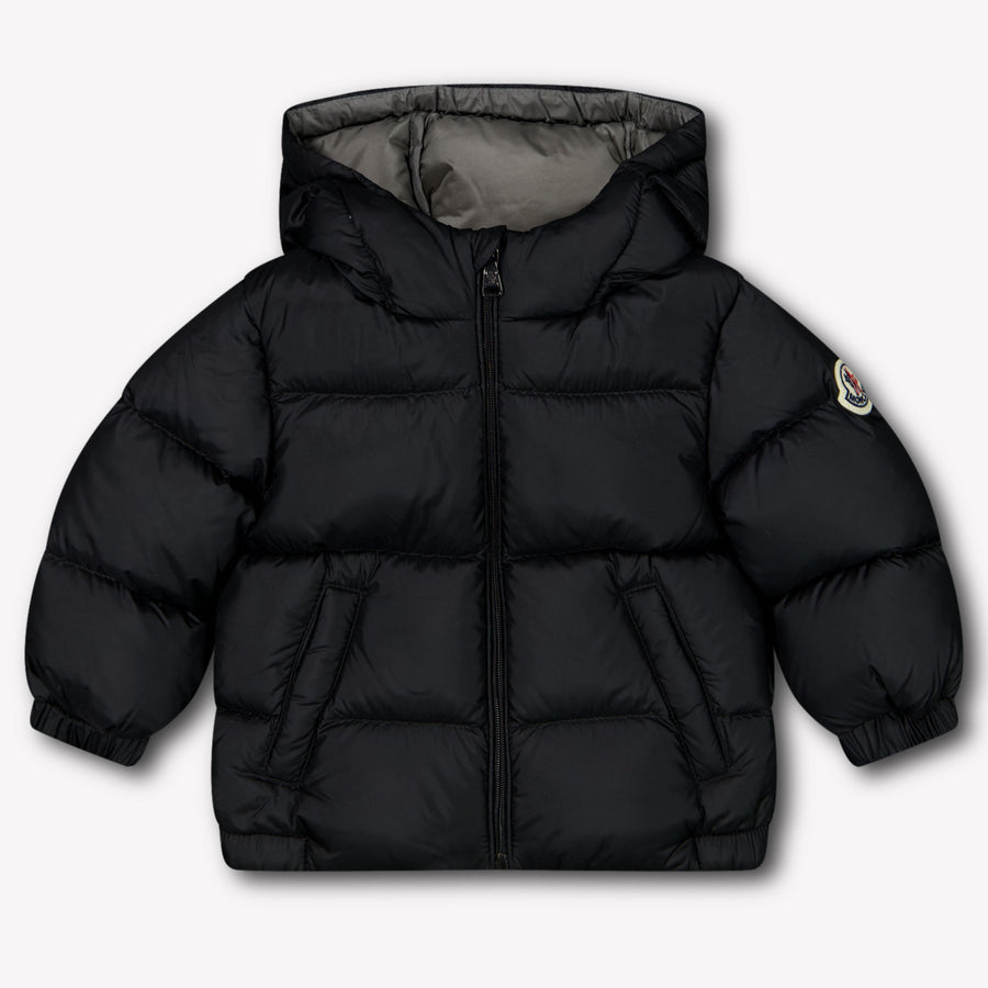 Moncler New Macaire Baby Jungen Winterjacke in Schwarz