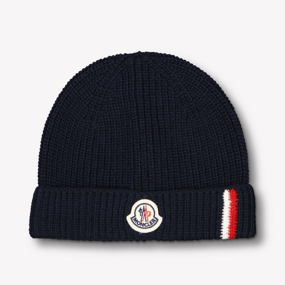 Moncler Bambino Ragazzi Cappello in Navy