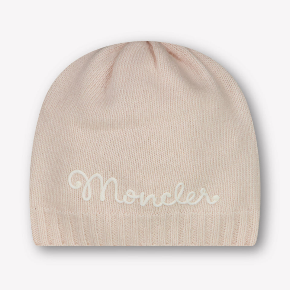 Moncler Bebé Chicas Sombrero Rosa claro