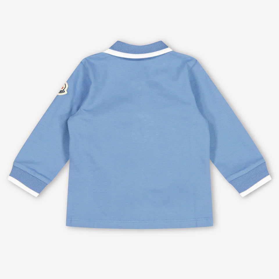 Moncler Bébé Garçons Polo Bleu Clair