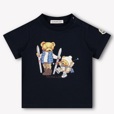Moncler Bebé Chicos Camiseta en Navy