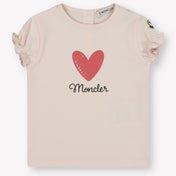 Moncler Bébé Filles T-shirt Rose Léger