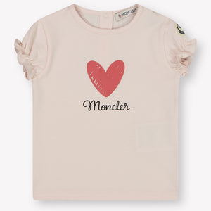 Moncler Bebé Chicas Camiseta en Rosa claro