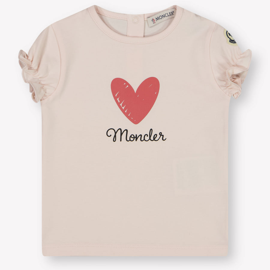 Moncler Bebé Chicas Camiseta en Rosa claro