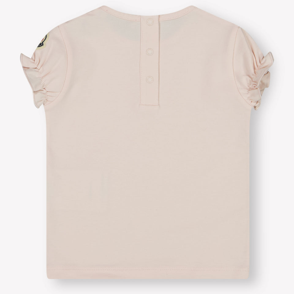 Moncler Bébé Filles T-shirt Rose Léger