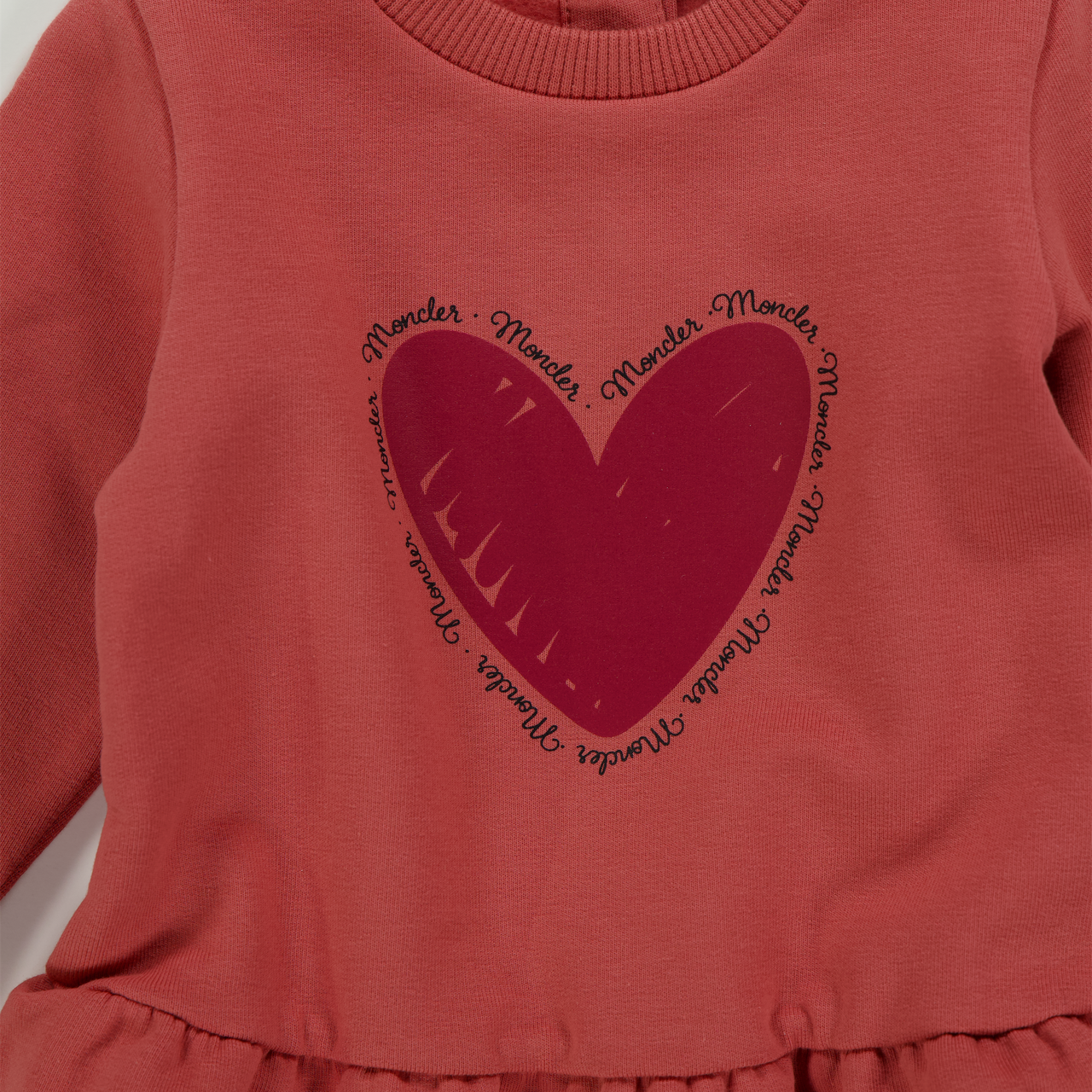 Moncler Baby Meisjes Jurk In Donker Roze