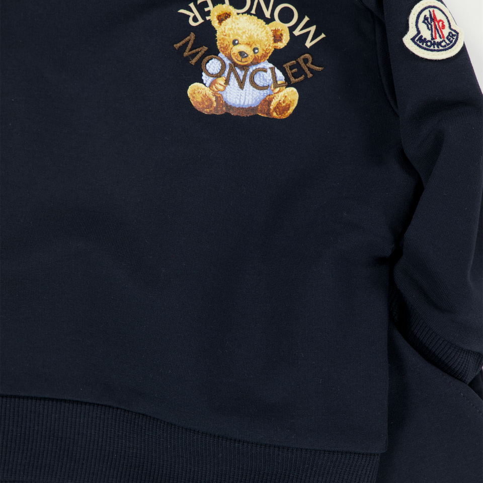 Moncler Baby Jungen Jogging -Anzug Marineblau