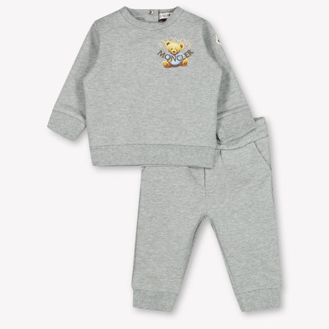 Moncler Baby Jungen Jogging -Anzug Grau