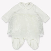 MonnaLisa Bambino Ragazze Tuta in scatola Off White
