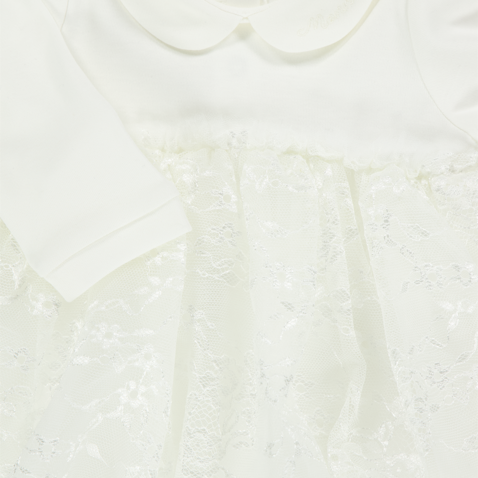 MonnaLisa Bambino Ragazze Tuta in scatola Off White