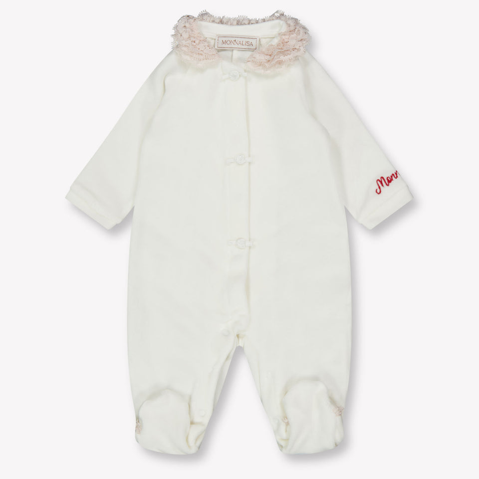 MonnaLisa Baby Mädchen Boxanzug Grauweiß