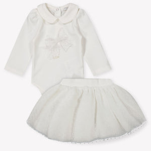 MonnaLisa Bébé Filles Boîte de boîte en blanc