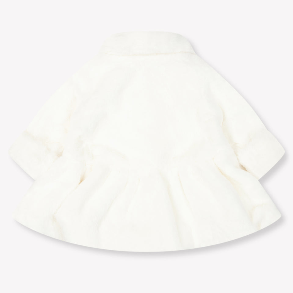 MonnaLisa Bébé Filles Vestes en fausse fourrure en blanc