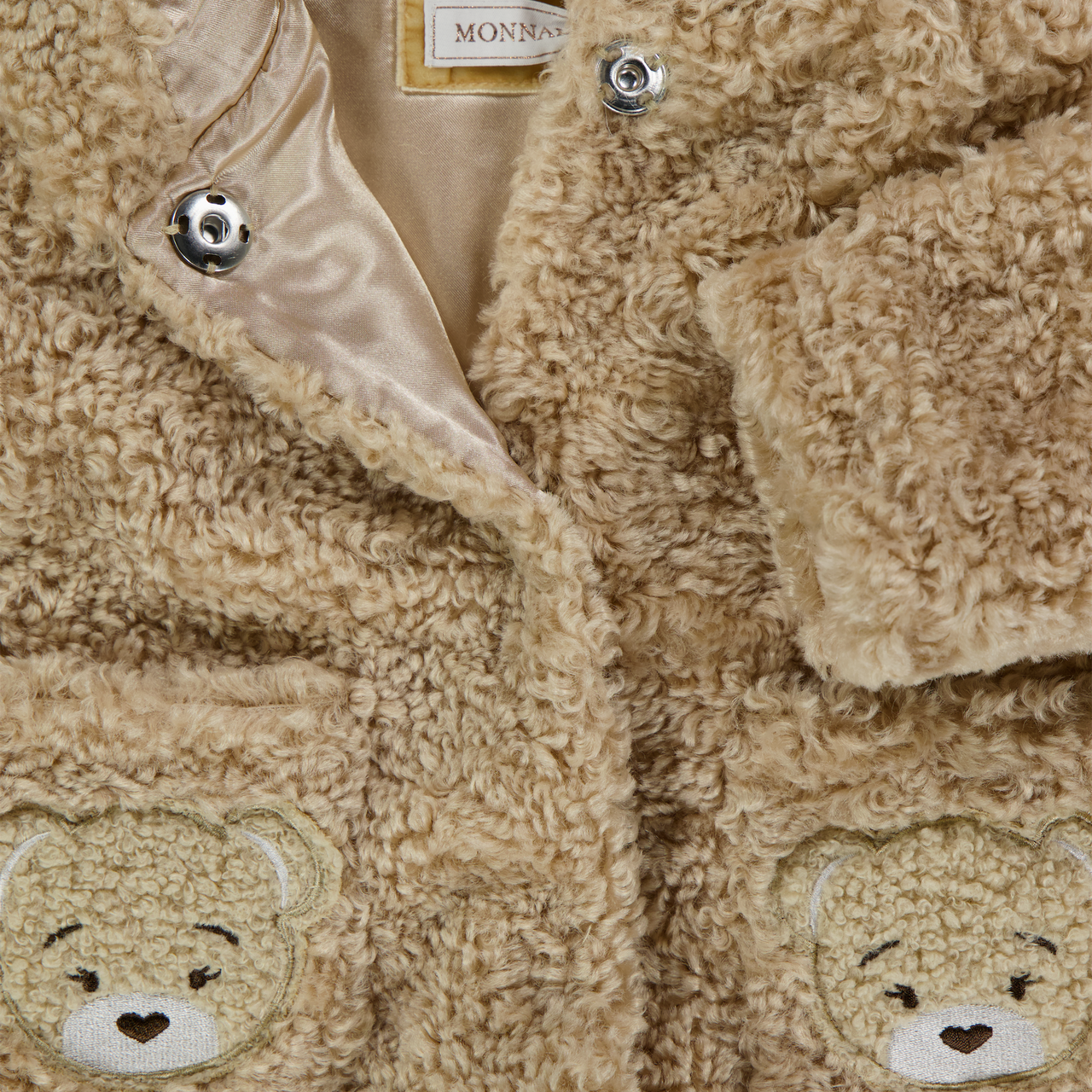 MonnaLisa Bébé Filles Vestes en fausse fourrure Beige