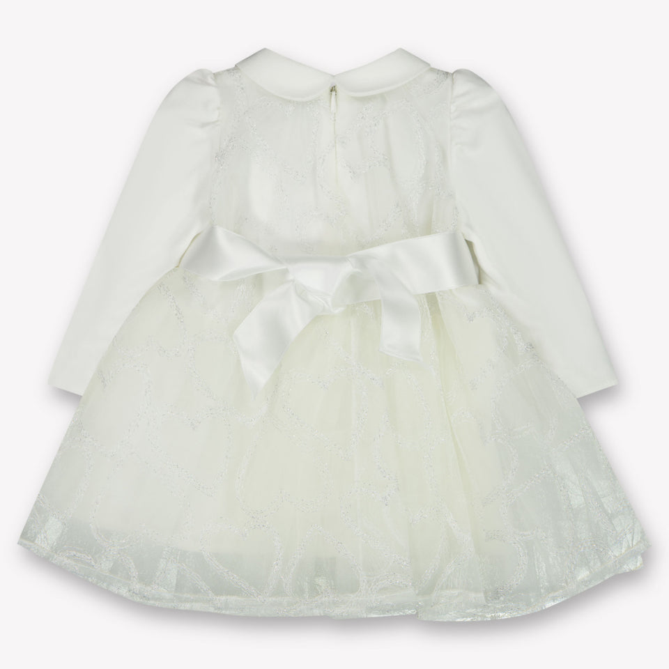 Monnalisa Baby Girls Dress  Offwhite