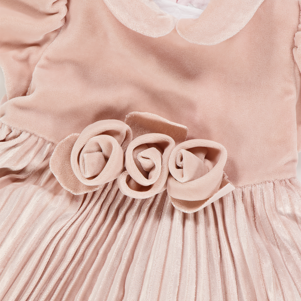 Monnalisa Baby Girls Dress  Light Pink