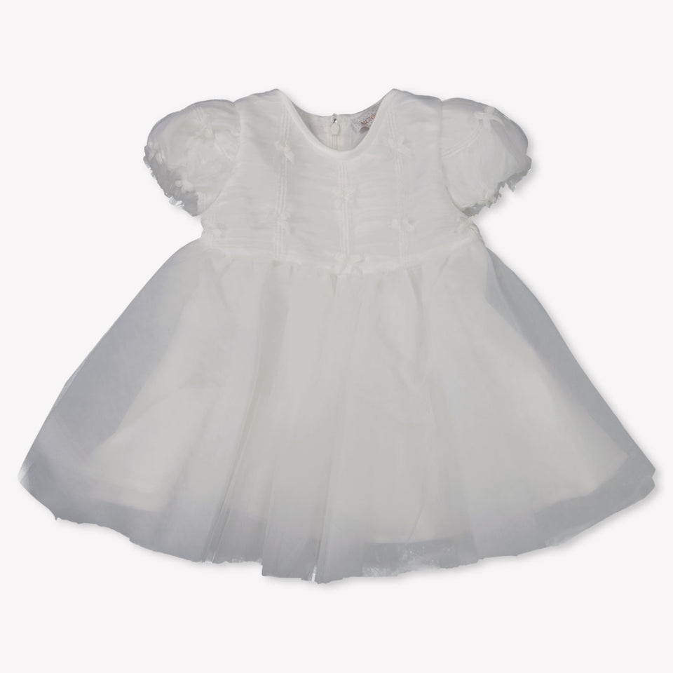 Monnalisa Baby Girls Dress  Offwhite