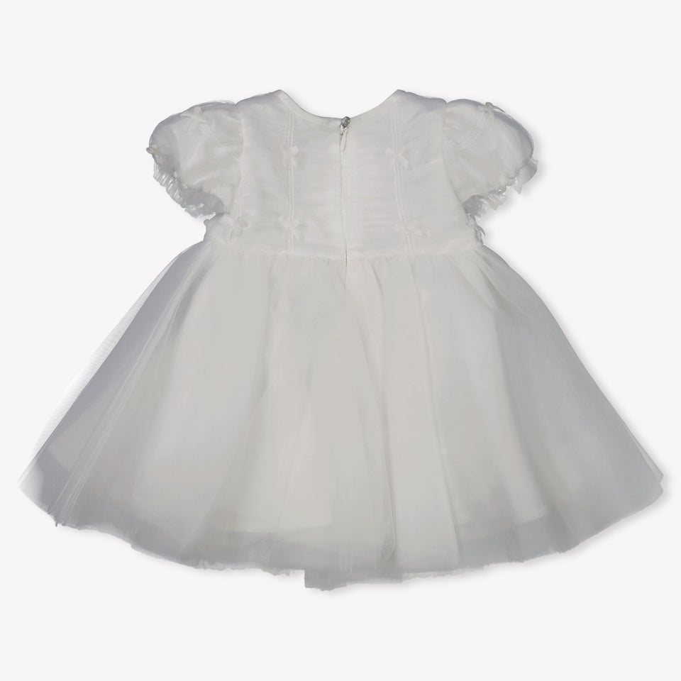 Monnalisa Baby Girls Dress  Offwhite