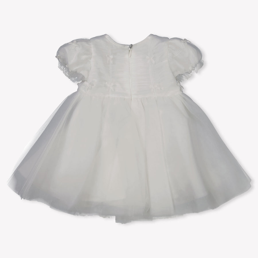 MonnaLisa Baby Meisjes Jurk in Off White