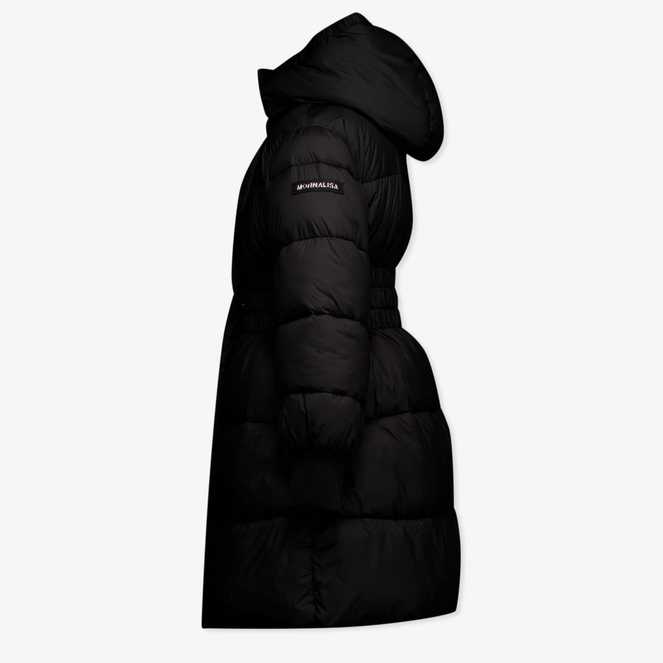 Monnalisa Kids Girls Winter Coat  Black