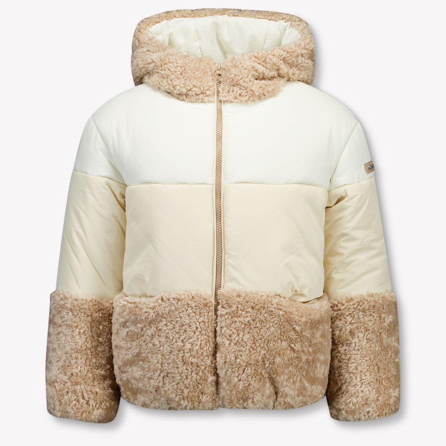 MonnaLisa Enfant Filles Veste d'hiver Beige