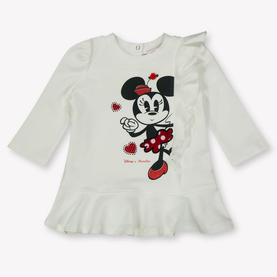 Monnalisa Baby Girls Dress  Offwhite