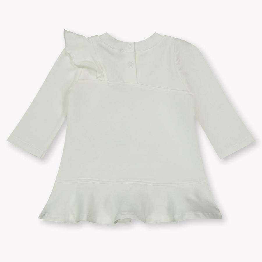 MonnaLisa Baby Meisjes Jurk in Off White