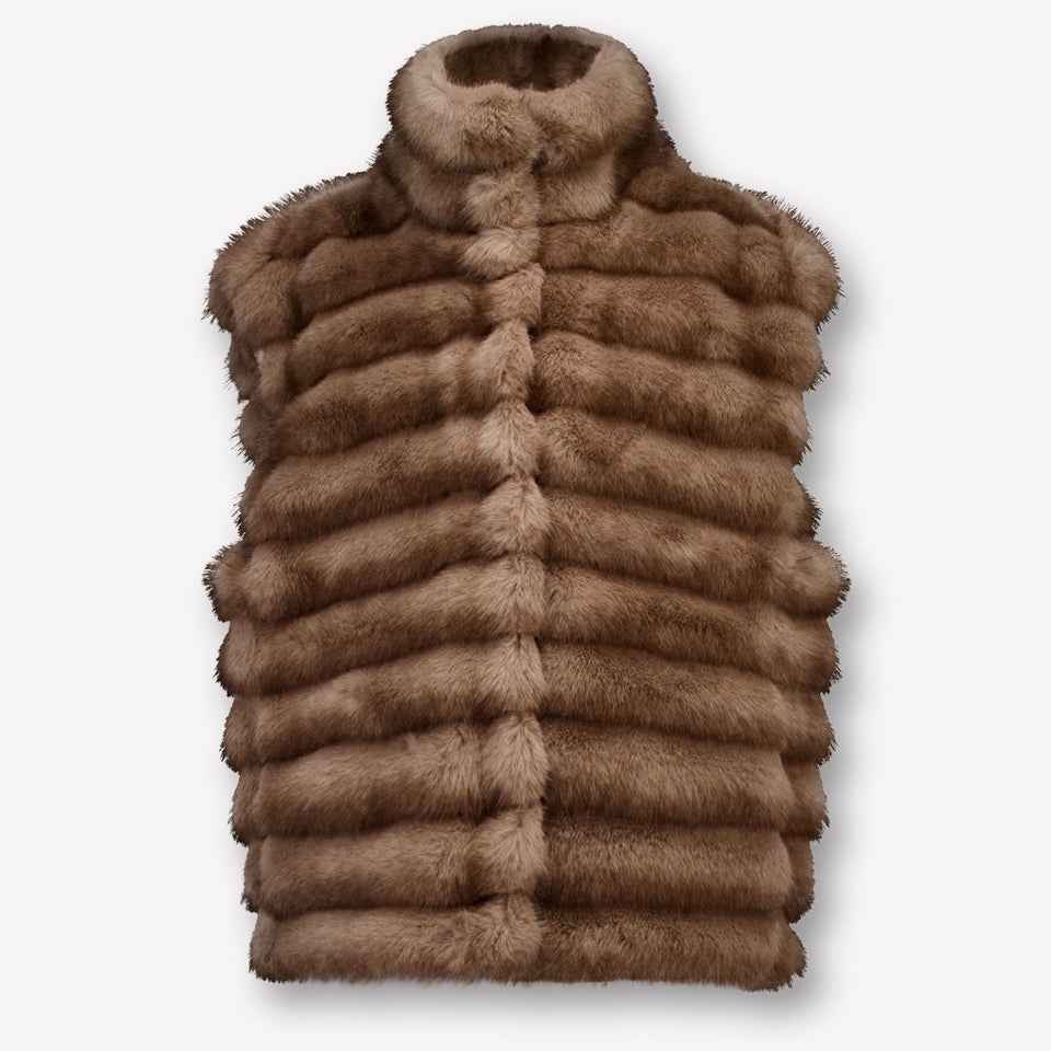 MonnaLisa Kinder Mädchen Körperwärmer Braun