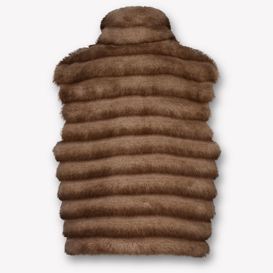 MonnaLisa Kinder Mädchen Körperwärmer Braun