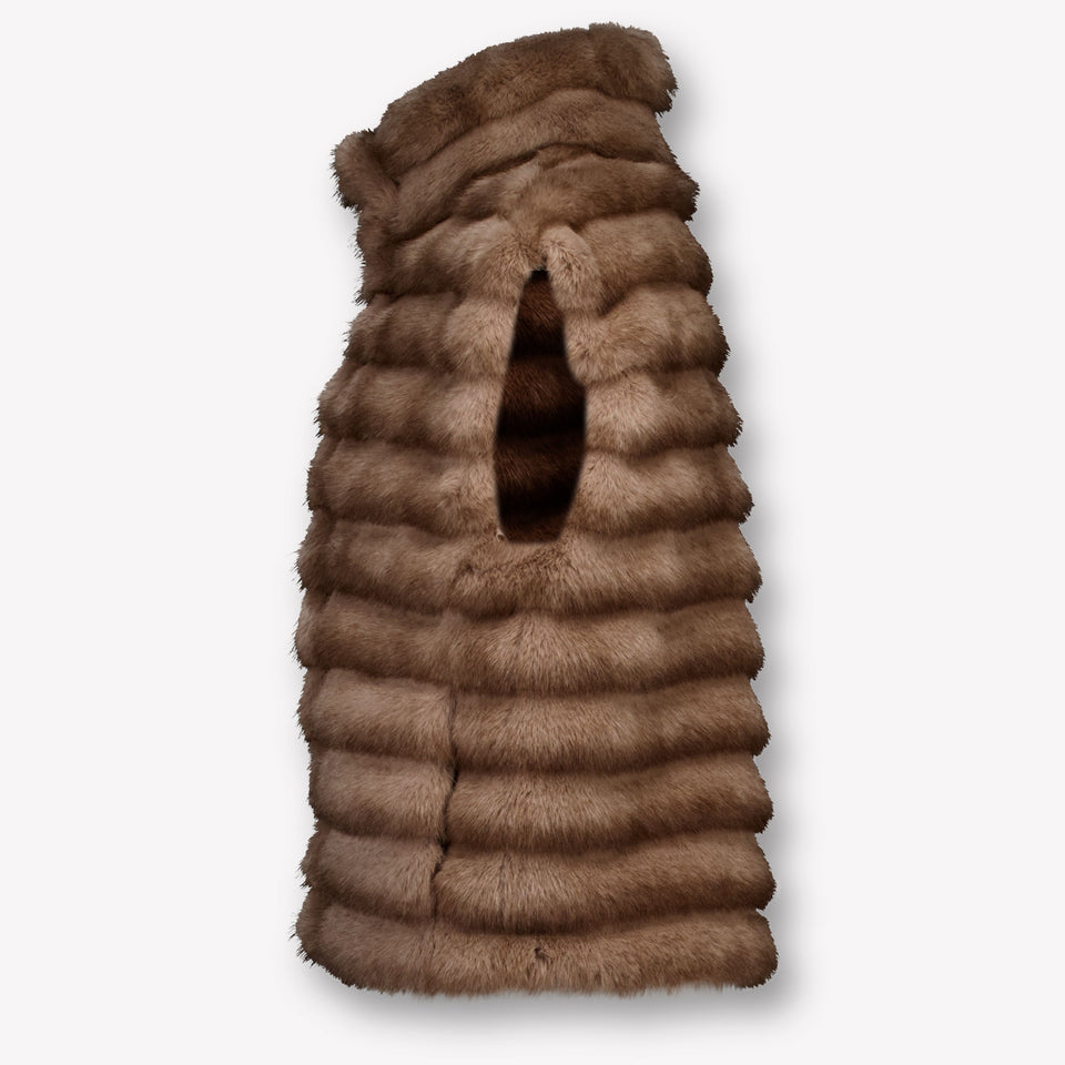 MonnaLisa Kinder Mädchen Körperwärmer Braun