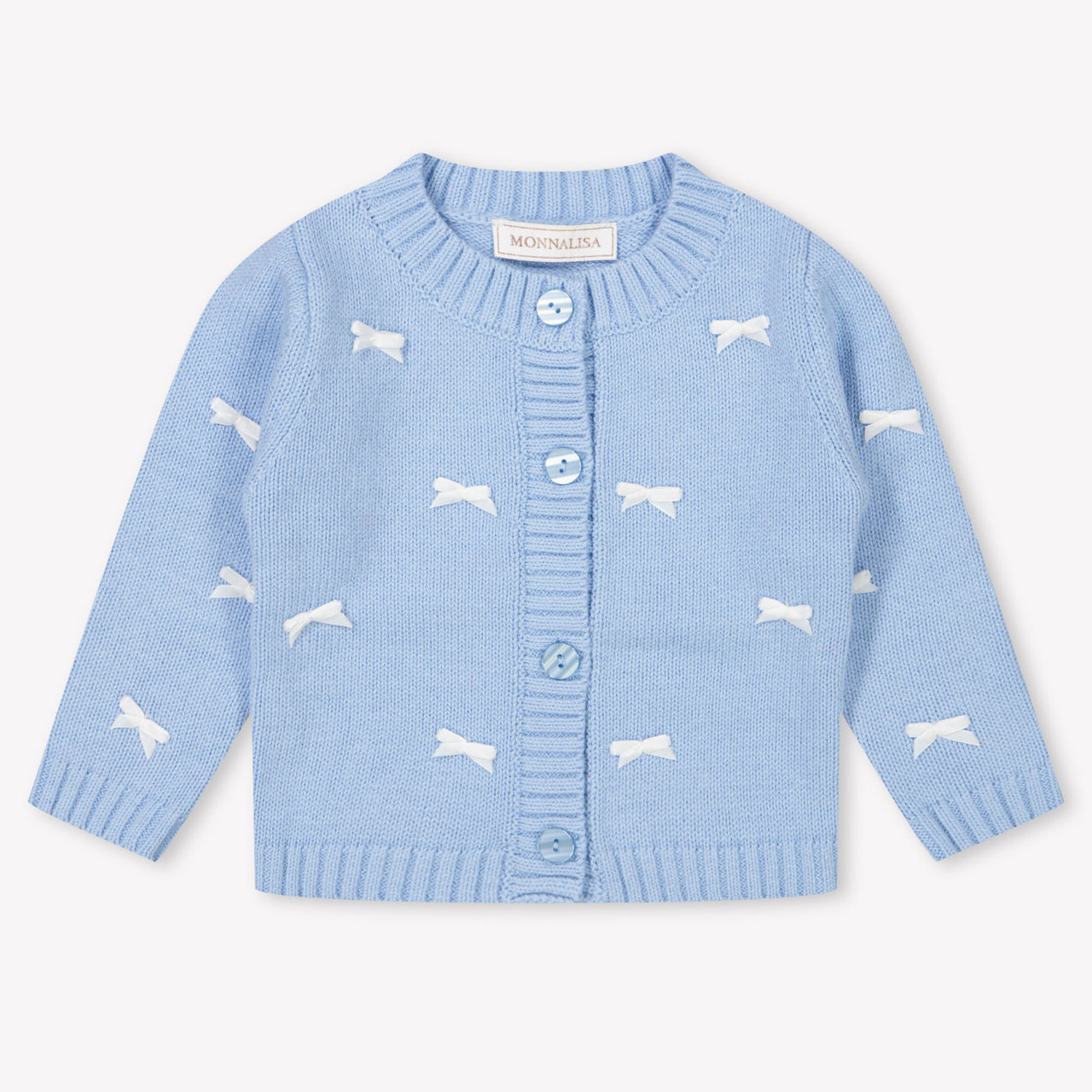 MonnaLisa Bébé Filles Gilet Bleu Clair