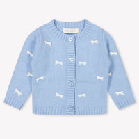 MonnaLisa Bébé Filles Gilet Bleu Clair