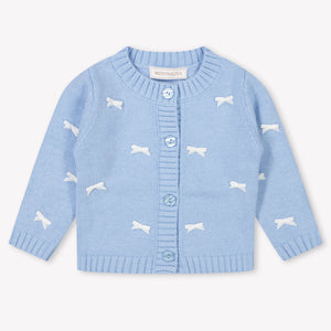 MonnaLisa Bébé Filles Gilet Bleu Clair