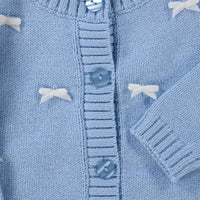MonnaLisa Bébé Filles Gilet Bleu Clair