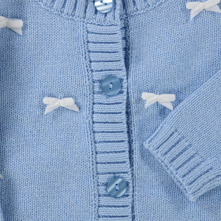 MonnaLisa Bébé Filles Gilet Bleu Clair