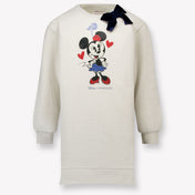 Monnalisa Kids Girls Dress Beige