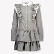 Monnalisa Kids Girls Dress Gray